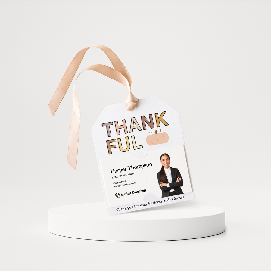 Thankful Gift Tags | Thanksgiving | Pop By Gift Tags | 50-GT001 Gift Tag Market Dwellings   