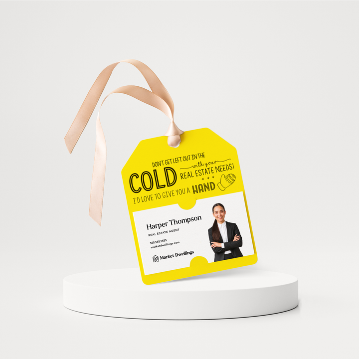 Don't Get Left Out in the Cold Real Estate Gift Tags | Pop By Gift Tags | 54-GT001 Gift Tag Market Dwellings LEMON  