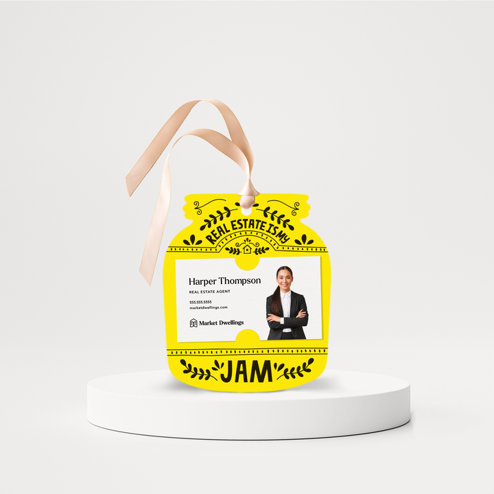 Real Estate Is My Jam Pop By Gift Tags | 3-GT003 Gift Tag Market Dwellings LEMON  
