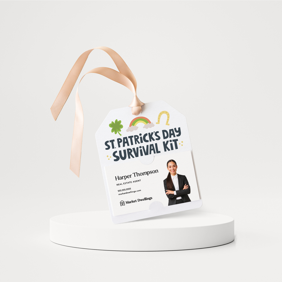 St. Patrick's Day Survival Kit | Pop By Gift Tags | SP14-GT001 Gift Tag Market Dwellings   