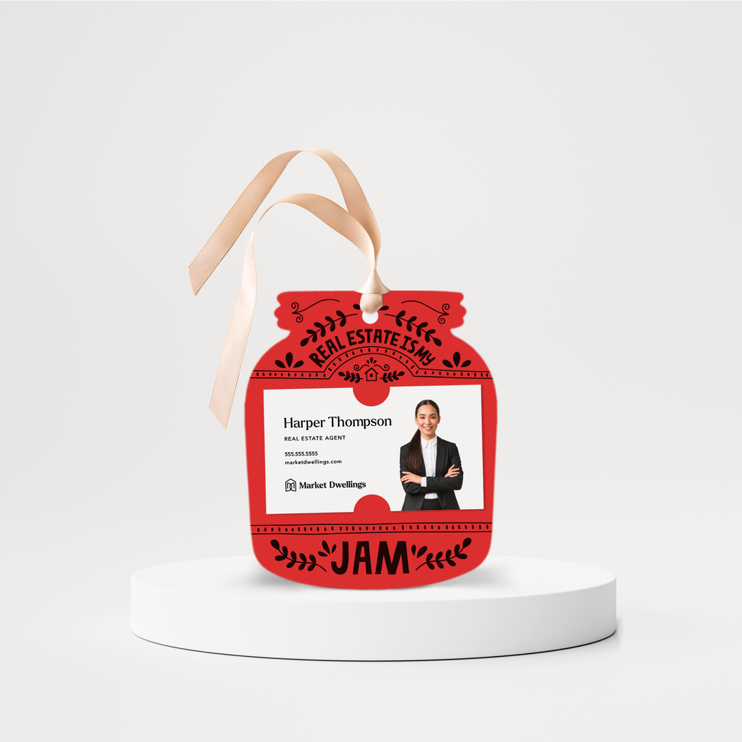 Real Estate Is My Jam Pop By Gift Tags | 3-GT003 Gift Tag Market Dwellings SCARLET  