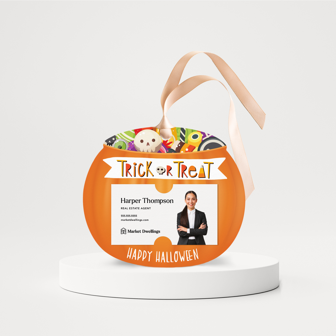 Trick or Treat Happy Halloween Gift Tags | Pop By Gift Tags | H1-GT002 Gift Tag Market Dwellings   