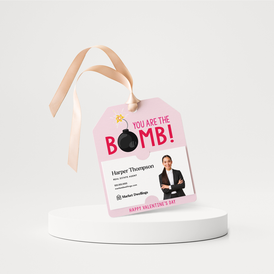 You are the Bomb Gift Tags | Happy Valentine's Day | V6-GT001 Gift Tag Market Dwellings   