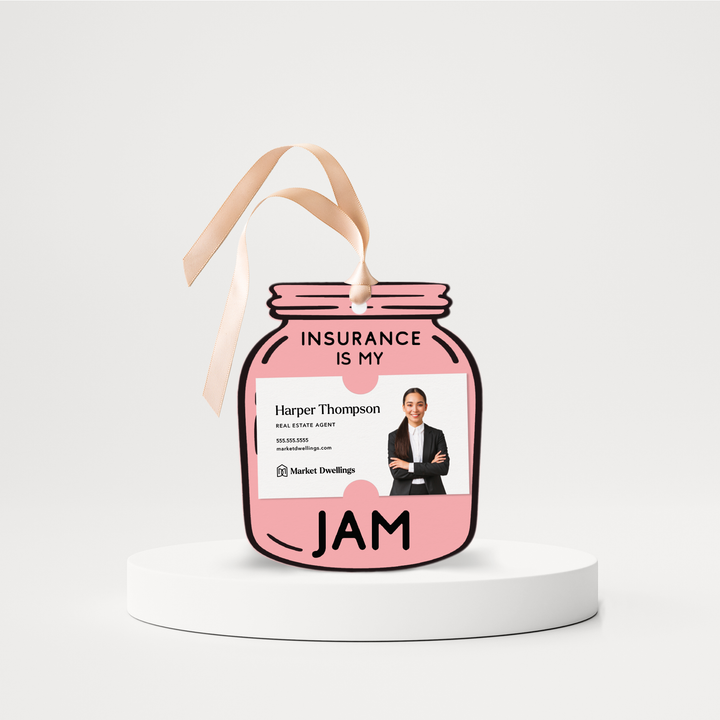 Insurance is my Jam | Pop By Tags | 24-GT003 Gift Tag Market Dwellings LIGHT PINK  