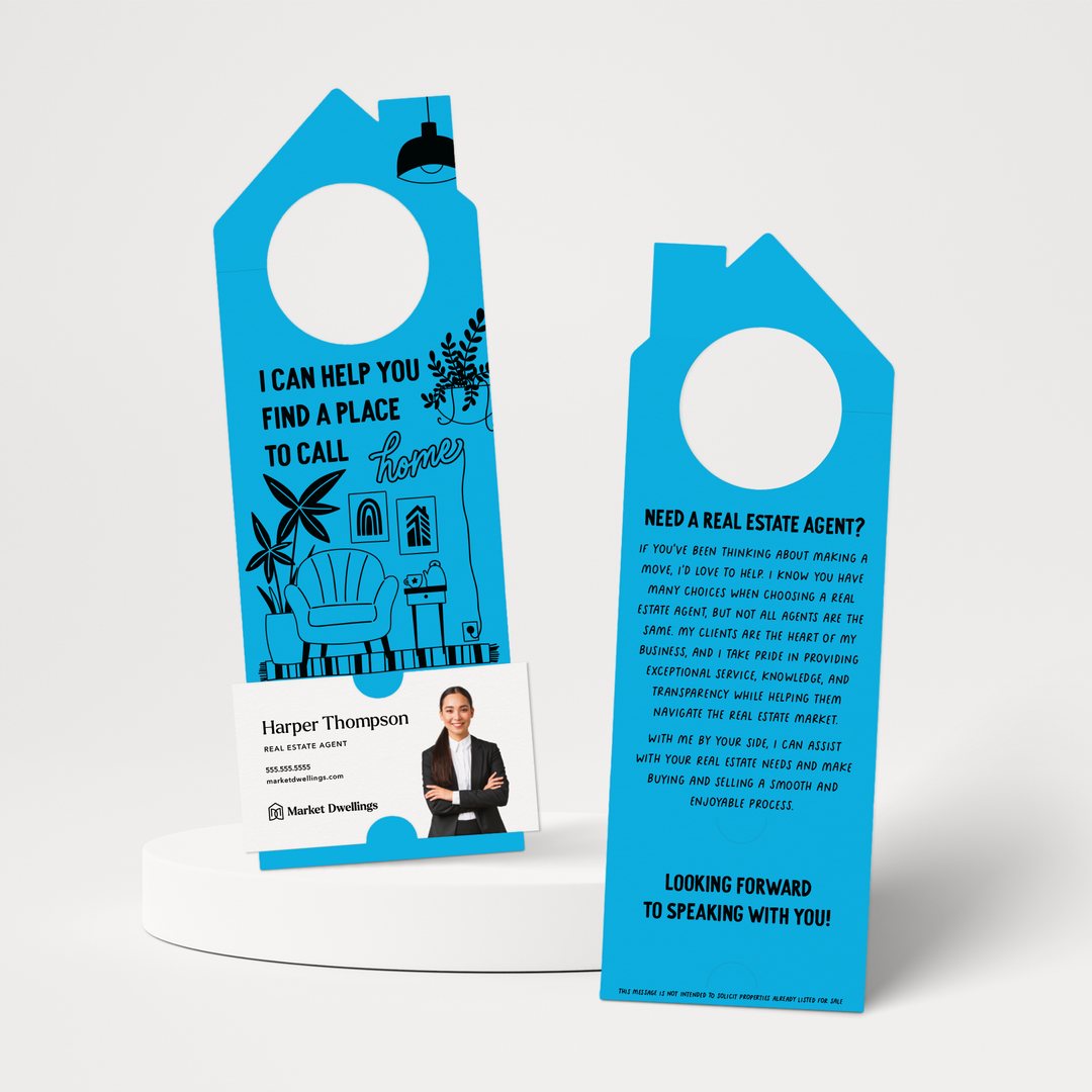 I Can Help You Find A Place To Call Home | Door Hangers | 263-DH002 Door Hanger Market Dwellings ARCTIC  