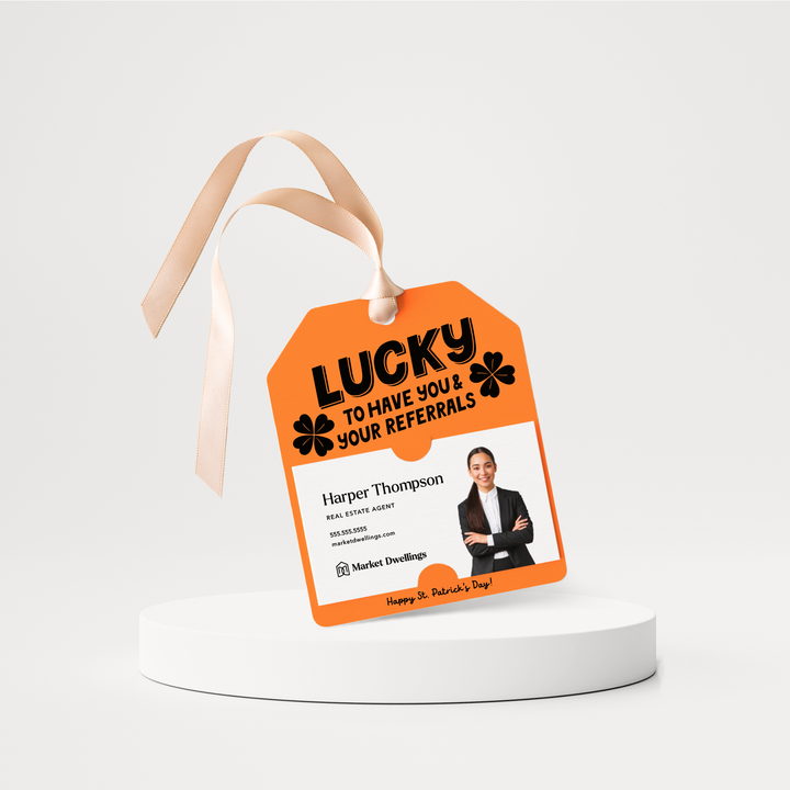 Lucky To Have You & Your Referrals | St. Patrick's Day Gift Tags | 173-GT001 Gift Tag Market Dwellings CARROT  