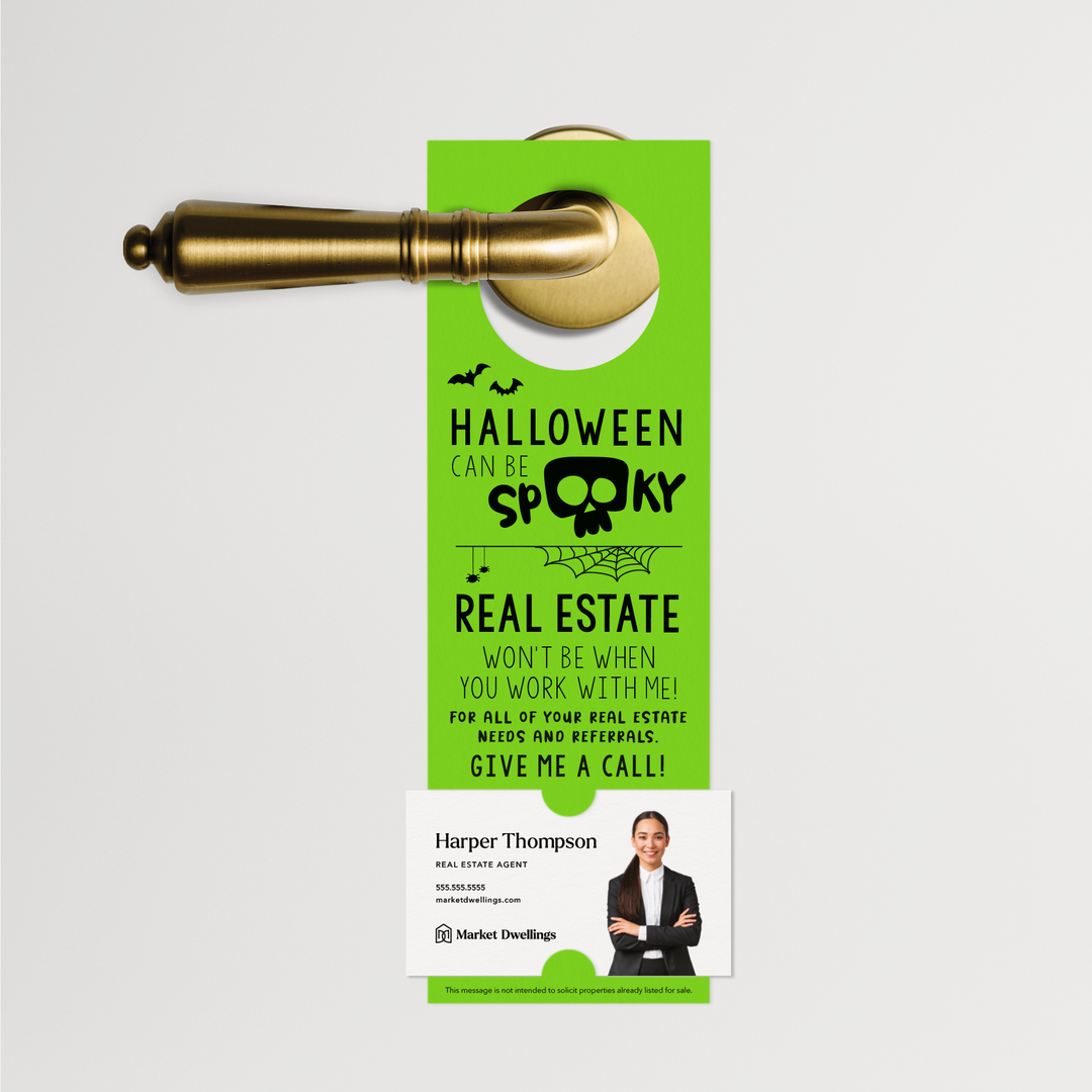 Halloween Can Be Spooky | Door Hangers | 10-DH001 Door Hanger Market Dwellings GREEN APPLE  