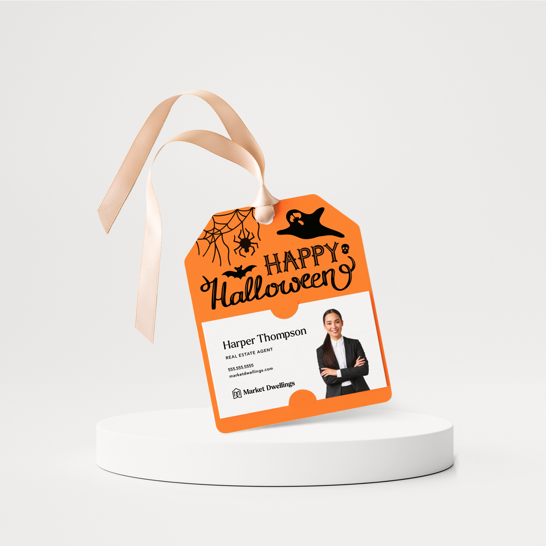 Happy Halloween | Pop By Gift Tags | 73-GT001 Gift Tag Market Dwellings CARROT  