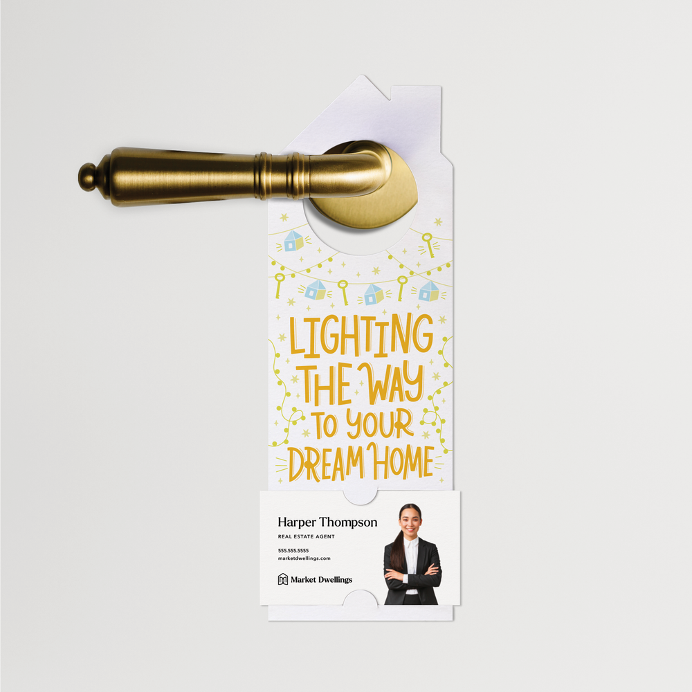 Lighting The Way To Your Dream Home | Door Hangers | 139-DH002 Door Hanger Market Dwellings   