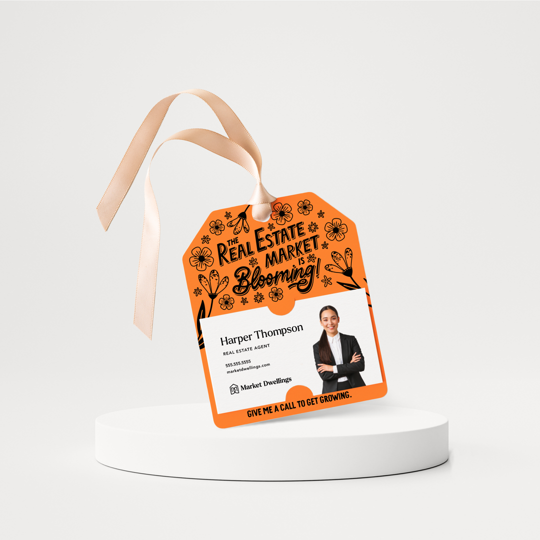The Real Estate Market Is Blooming! | Spring Gift Tags | 187-GT001 Gift Tag Market Dwellings CARROT  
