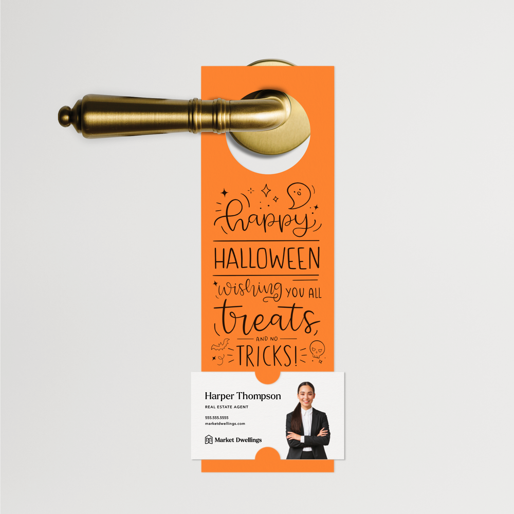 Happy Halloween | Door Hangers | 18-DH001 Door Hanger Market Dwellings CARROT  