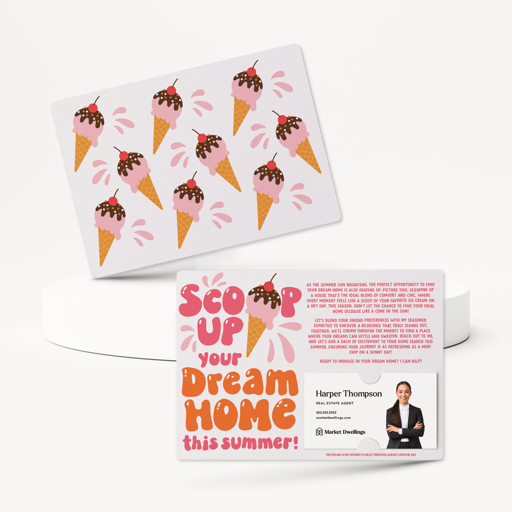 Set of Scoop Up Your Dream Home This Summer! | Mailers | Envelopes Included | M162-M003 Mailer Market Dwellings   