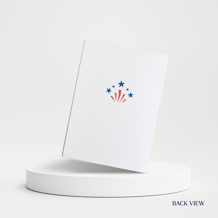 Set of Red, White, Blue, And Grateful For You | 4th Of July Greeting Cards | Envelopes Included | 132-GC001-AB Greeting Card Market Dwellings   