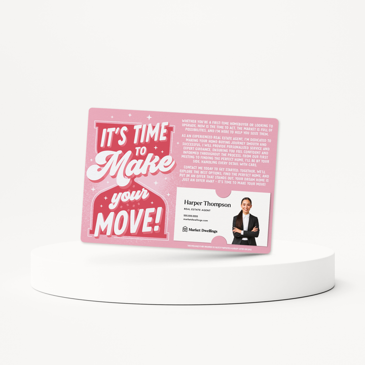 Set of It’s Time To Make Your Move! | Mailers | Envelopes Included | M170-M003 Mailer Market Dwellings   