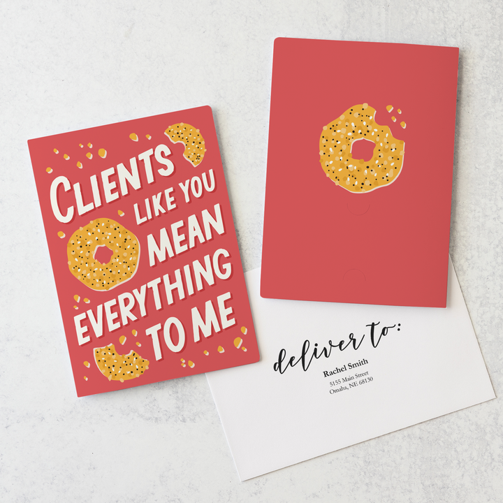 Set of Clients like you mean everything to me | Greeting Cards | Envelopes Included | 73-GC001-AB Greeting Card Market Dwellings TOMATO RED  