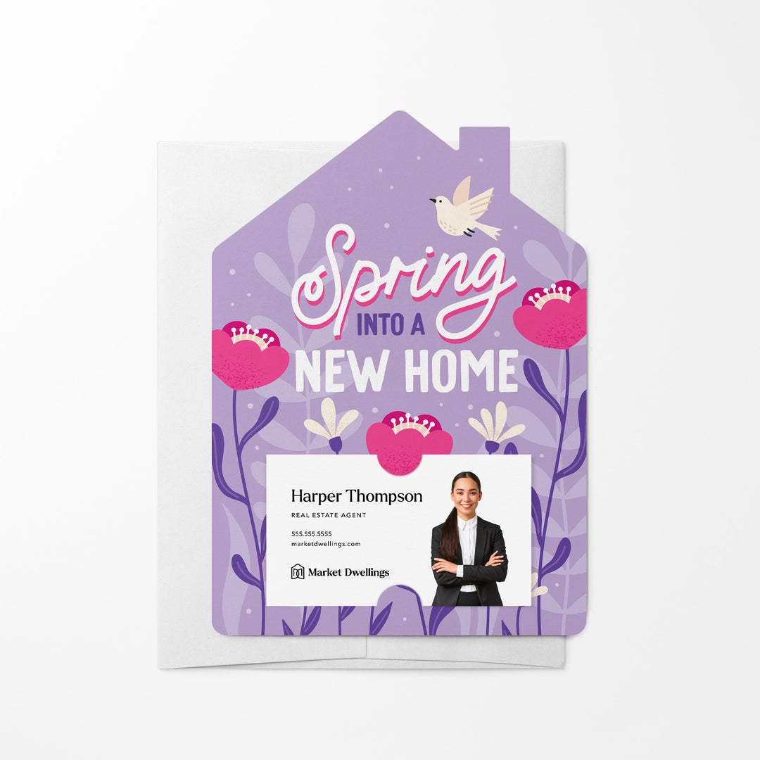 Set of Spring Into A New Home | Spring Mailers | Envelopes Included | M119-M001-AB Mailer Market Dwellings LILAC