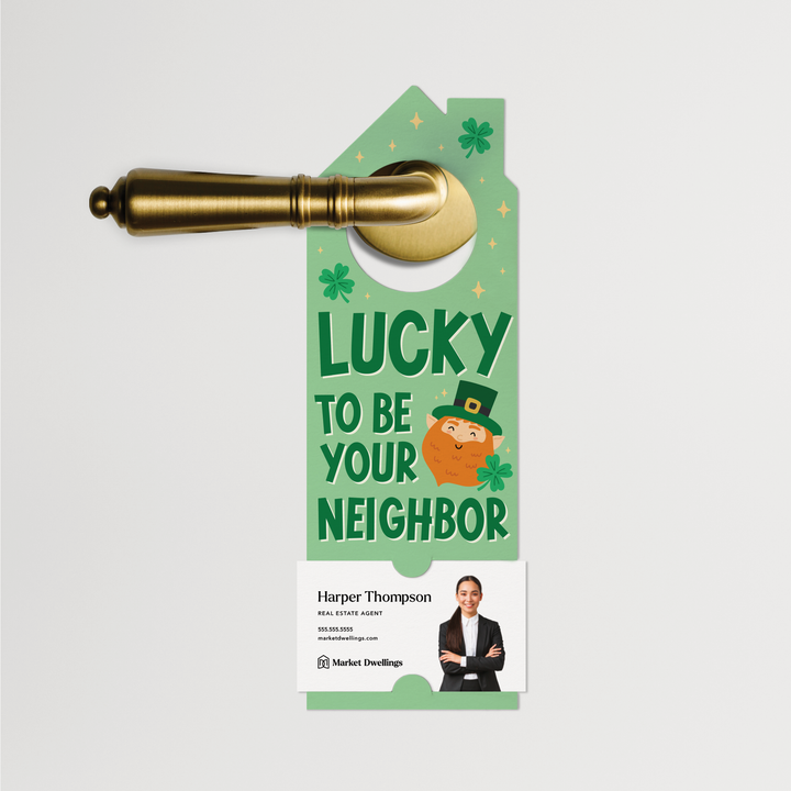 Lucky To Be Your Neighbor | St. Patrick's Day Door Hangers | 335-DH002 Door Hanger Market Dwellings   