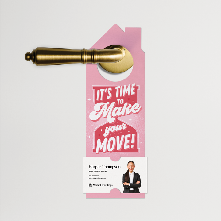 It’s Time To Make Your Move! | Door Hangers | 380-DH002 Door Hanger Market Dwellings   