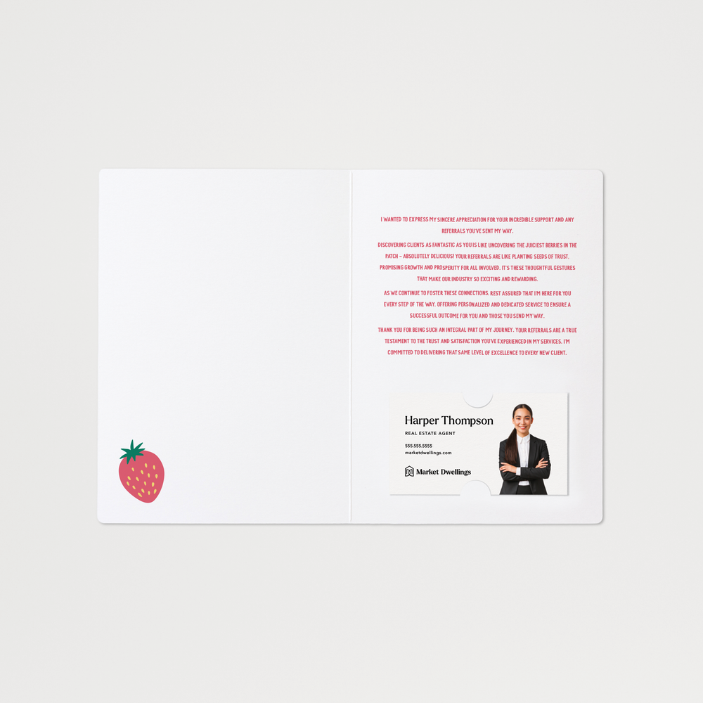 Set of Clients Like You Are The Berry Best! | Greeting Cards | Envelopes Included | 130-GC001 Greeting Card Market Dwellings   