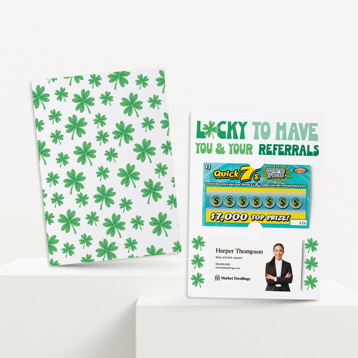 Set of Lucky To Have You And Your Referrals | St. Patrick's Day Mailers | Envelopes Included | M66-M002-AB Mailer Market Dwellings   