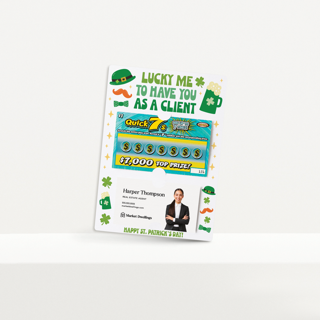 Set of Lucky Me To Have You As A Client | St. Patrick's Day Mailers | Envelopes Included | M65-M002 Mailer Market Dwellings   