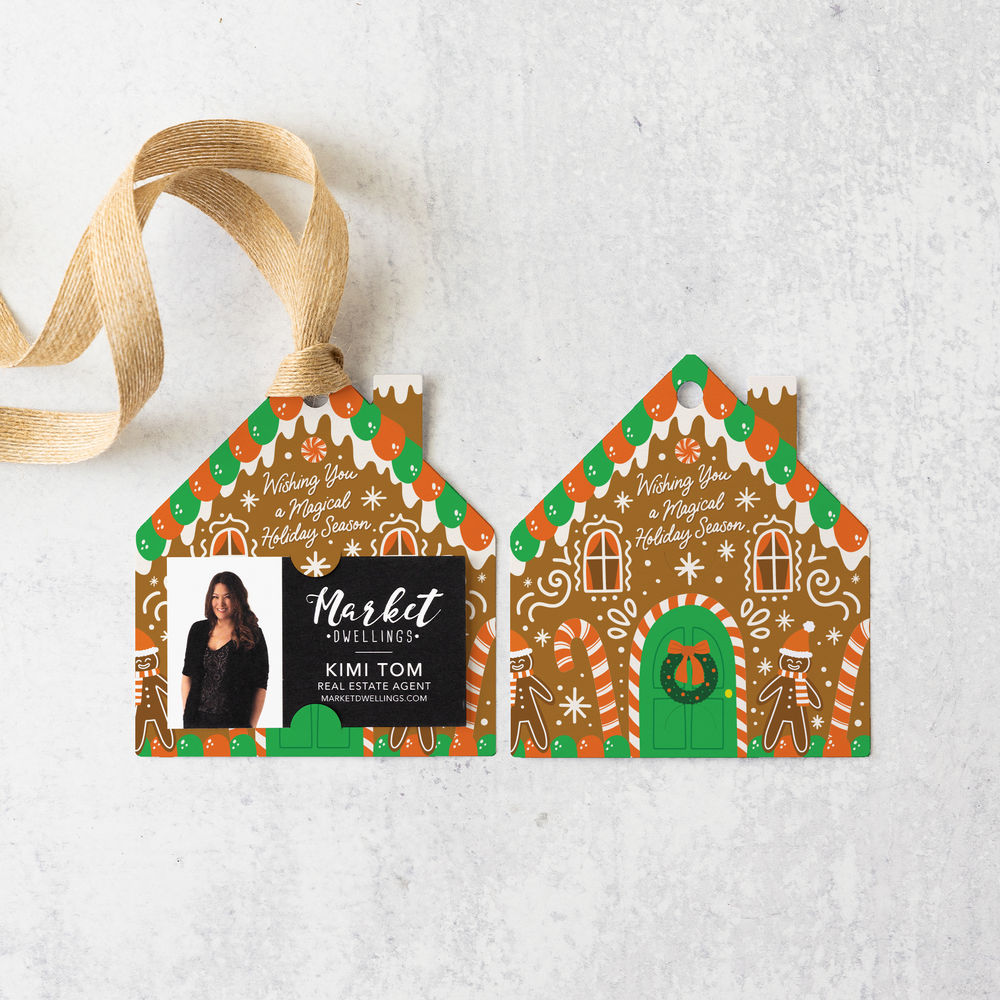Wishing you a Magical Holiday Season | Christmas Gift Tags | 48-GT004 Gift Tag Market Dwellings   