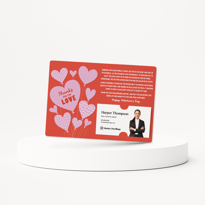 Set of Thanks For The Love | Valentine's Day Mailers | Envelopes Included | M153-M003-AB Mailer Market Dwellings   
