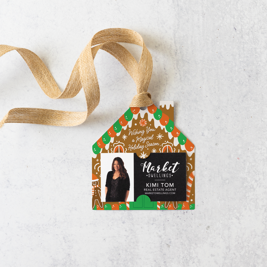 Wishing you a Magical Holiday Season | Christmas Gift Tags | 48-GT004 Gift Tag Market Dwellings   