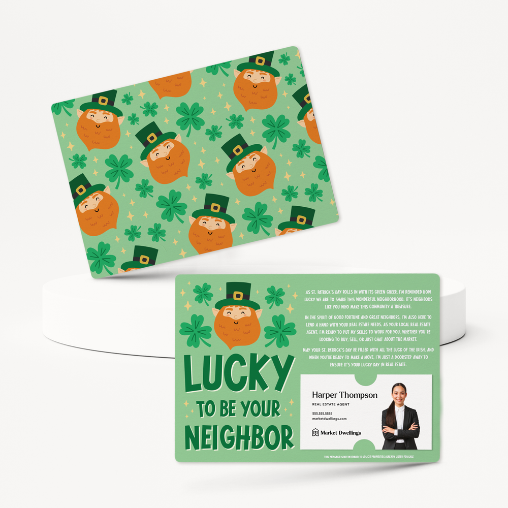 Set of Lucky To Be Your Neighbor | St. Patrick's Day Mailers | Envelopes Included | M155-M003 Mailer Market Dwellings   