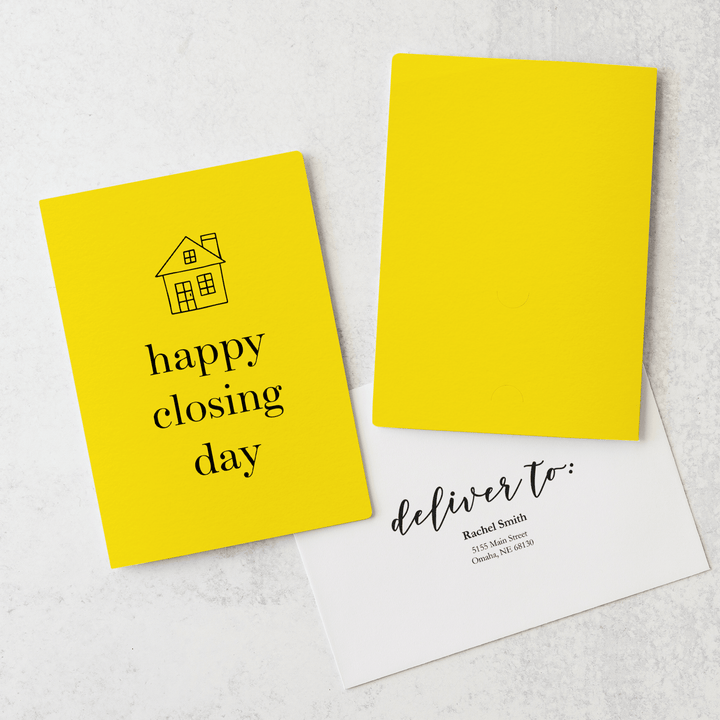 Set of "Happy Closing Day" Greeting Cards | Envelopes Included | 1-GC001 - Market Dwellings
