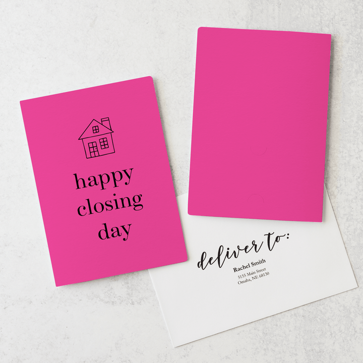Set of "Happy Closing Day" Greeting Cards | Envelopes Included | 1-GC001 - Market Dwellings