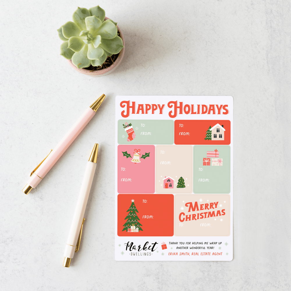 Holiday | Gift Tag Sticker Sheets Stickers Market Dwellings