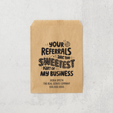 Your Referrals Are the Sweetest Part of My Business | Real Estate & Mortgage Treat Bags Bakery Bag Market Dwellings