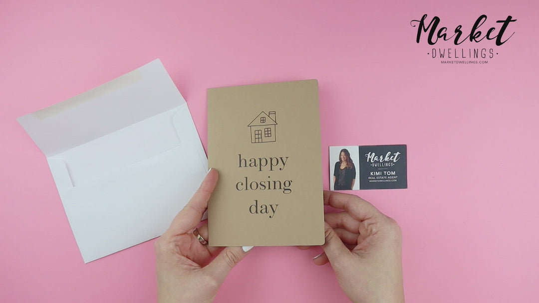 Set of "Happy Closing Day" Greeting Cards | Envelopes Included | 1-GC001