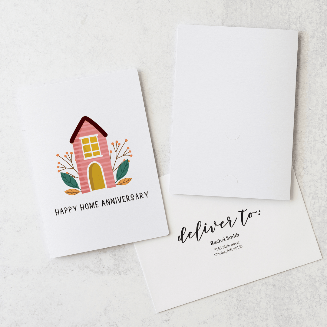 Set of "Happy Home Anniversary" Greeting Cards | Envelopes Included | 17-GC001 - Market Dwellings