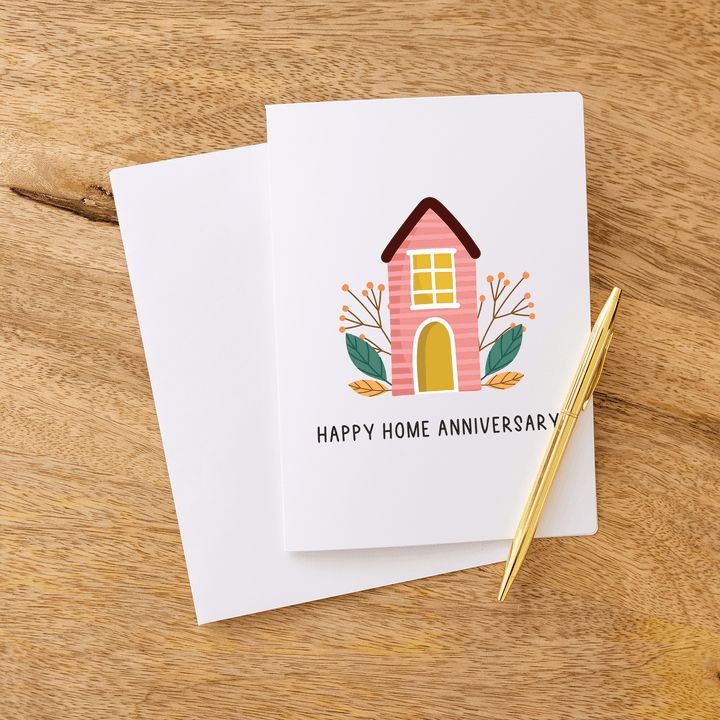 Vertical | Set of "Happy Home Anniversary" Greeting Cards | Envelopes Included | 5-GC005 Greeting Card Market Dwellings   