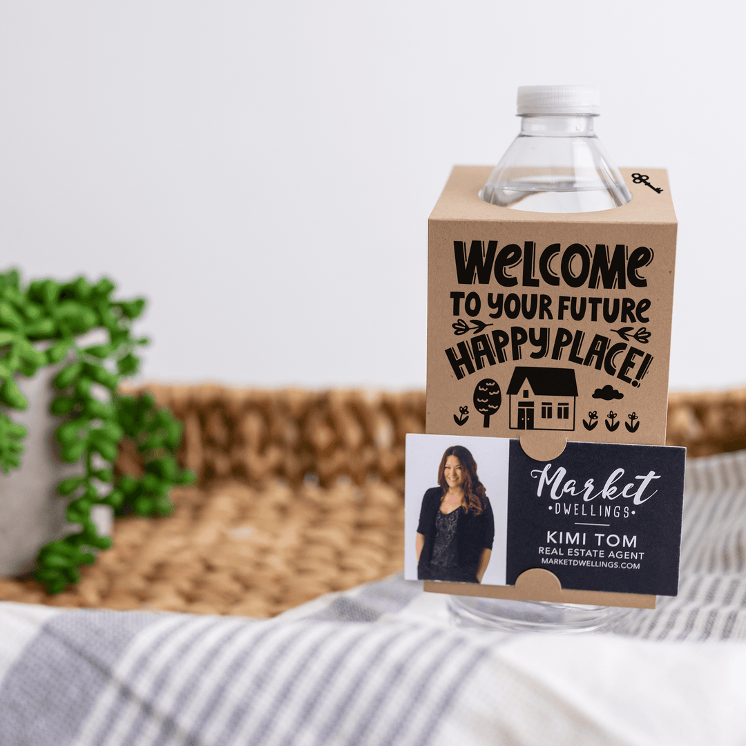"Welcome To Your Future Home" Open House Bottle Hang Tags | 20-BT001 Bottle Tag Market Dwellings   