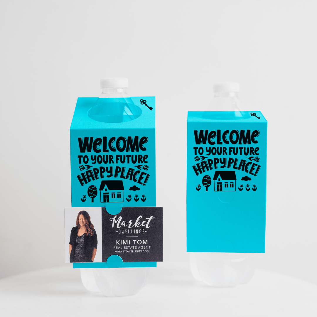 "Welcome To Your Future Home" Open House Bottle Hang Tags | 20-BT001 Bottle Tag Market Dwellings ARCTIC  