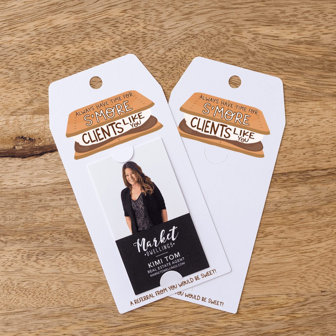 Vertical | "Always Have Time For S'more Clients Like You" Gift Tags | 22-GT005 Gift Tag Market Dwellings   