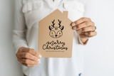 Reindeer "Merry Christmas from Your Favorite Real Estate Agent" | Real Estate Greeting Cards with Envelopes Greeting Card Market Dwellings
