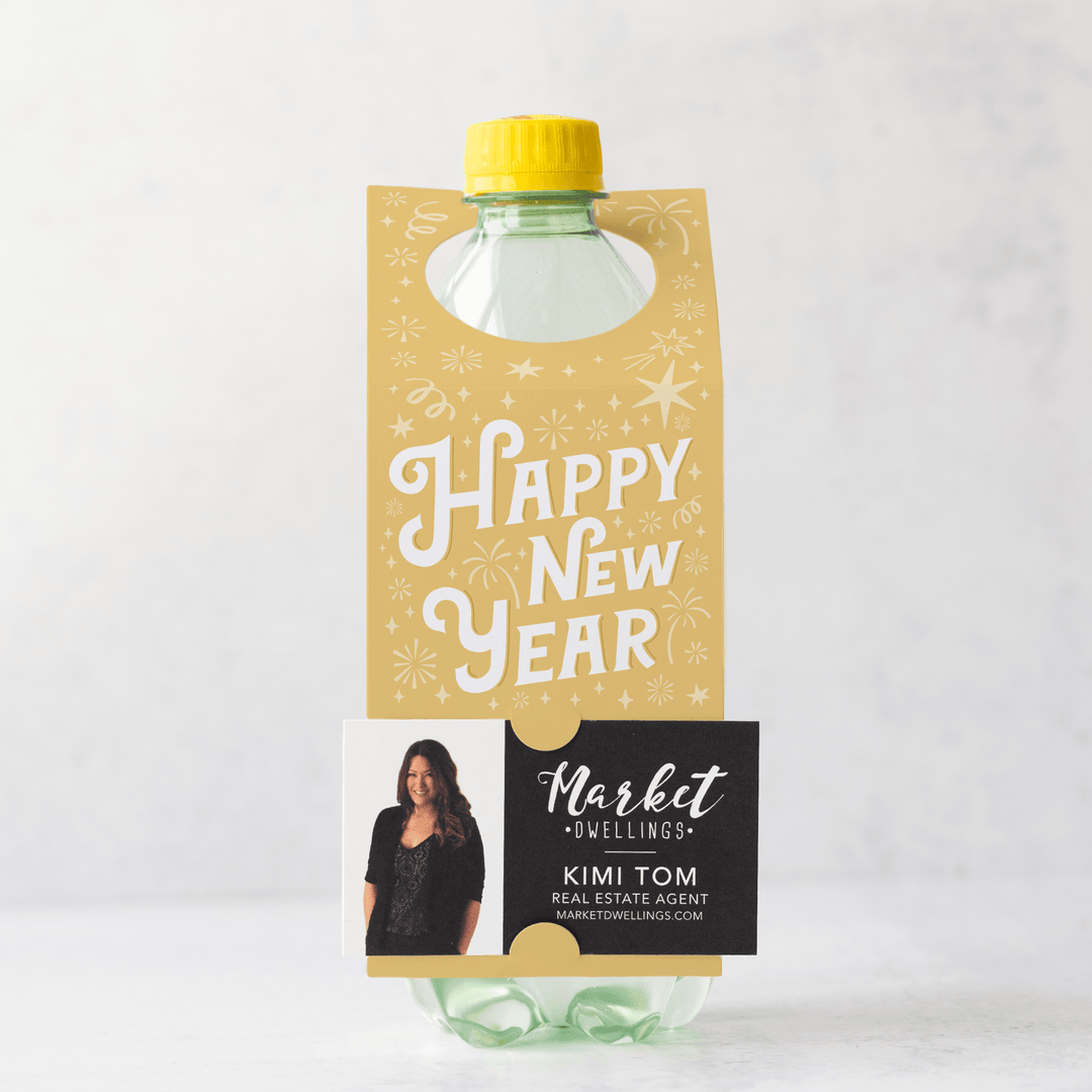 Happy New Year | New Year Bottle Tags | 27-BT001-AB - Market Dwellings