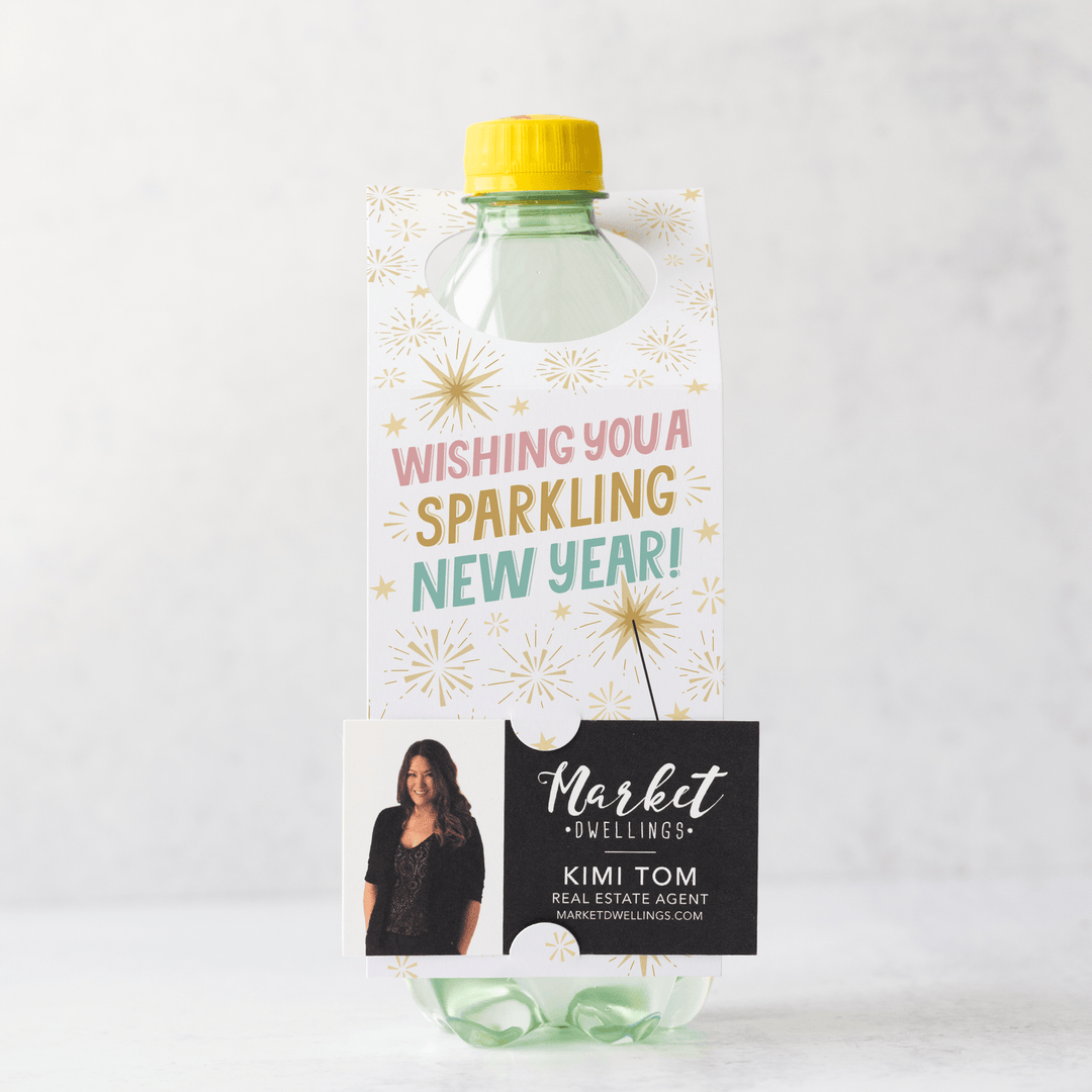 Wishing You A Sparkling New Year! | New Year Bottle Tags | 30-BT001 Bottle Tag Market Dwellings   