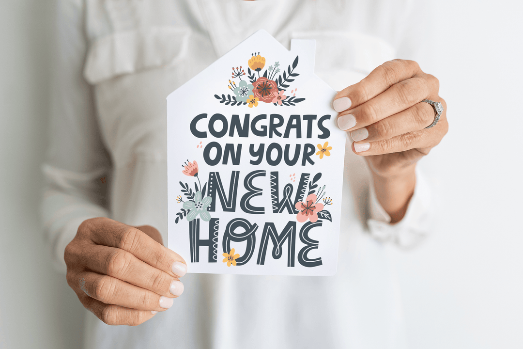 Set of "Congrats on Your New Home" Housewarming Greeting Cards | Envelopes Included | 38-GC002 - Market Dwellings