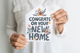 Congrats on Your New Home Housewarming | Greeting Cards with Envelopes Greeting Card Market Dwellings