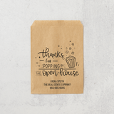 Thanks for Popping By the Open House | Real Estate & Mortgage Treat Bags Bakery Bag Market Dwellings