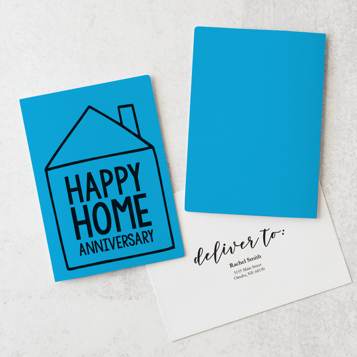 Set of "Happy Home Anniversary" Greeting Cards | Envelopes Included | 4-GC001 Greeting Card Market Dwellings ARCTIC  