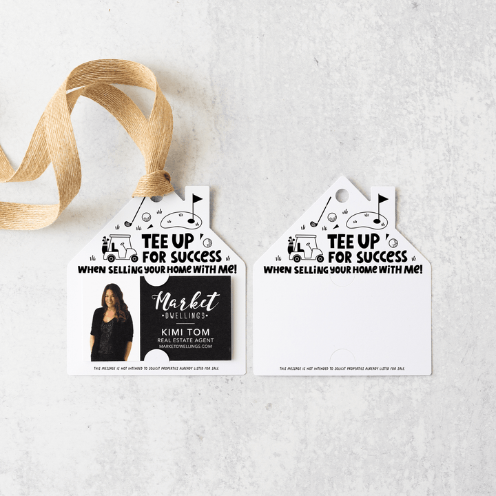 Tee Up For Success When Selling Your Home With Me Gift Tags | Real Estate | 40-GT004 Gift Tag Market Dwellings   
