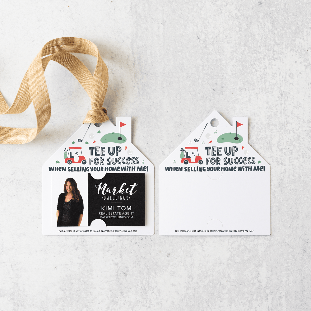 Tee Up For Success When Selling Your Home With Me Gift Tags | Real Estate | 41-GT004 Gift Tag Market Dwellings   