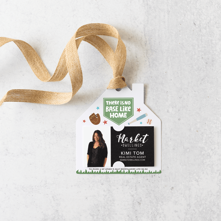 There Is No Base Like Home I Real Estate Pop By Gift Tags | 42-GT004 Gift Tag Market Dwellings   
