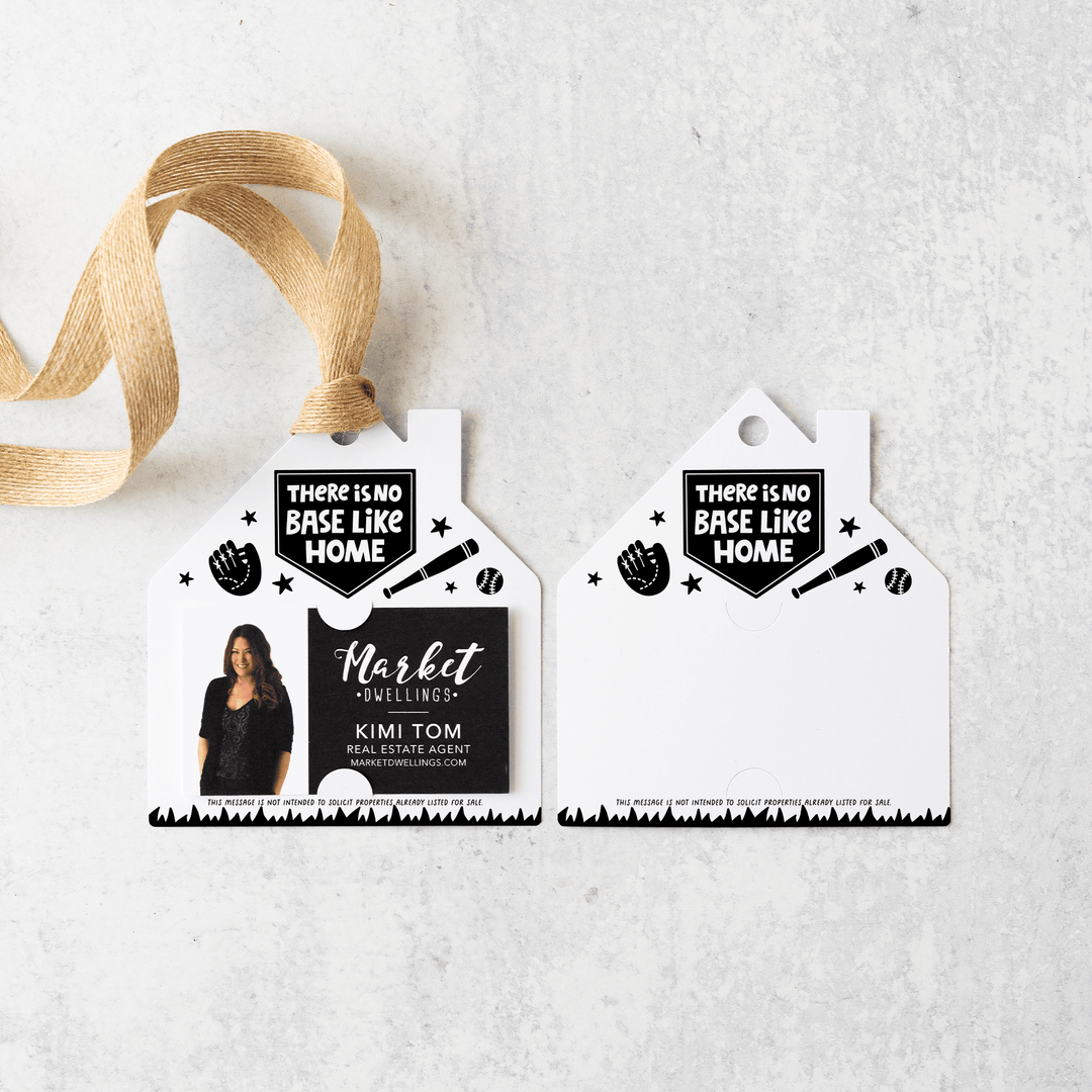 There Is No Base Like Home | Real Estate Agent Pop By Gift Tags | 43-GT004 Gift Tag Market Dwellings   